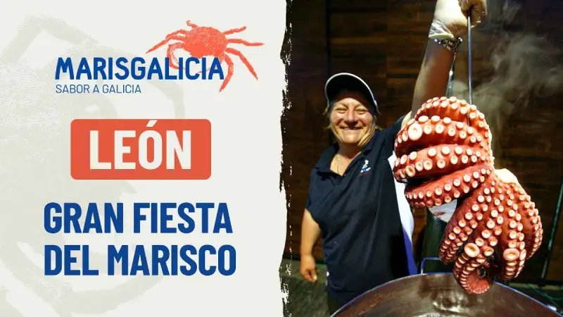 La gran feria del marisco gallego llega a León 1