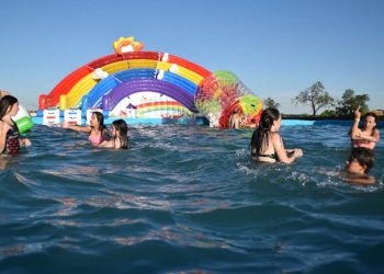 El parque acuático a punto de abrir