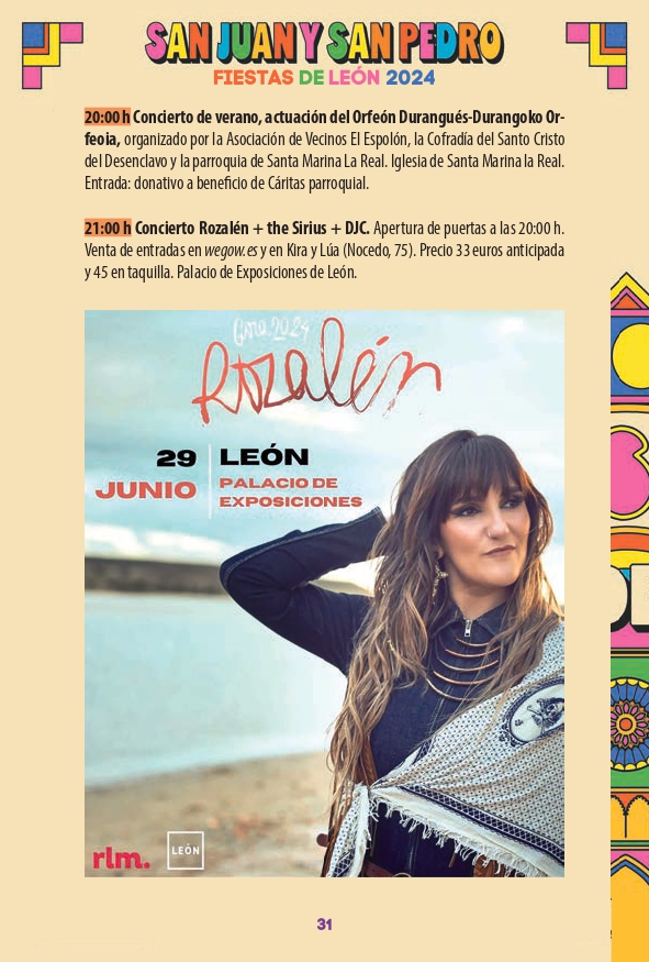 Programa de las Fiestas de León ‘San Juan y San Pedro 2024’ 30