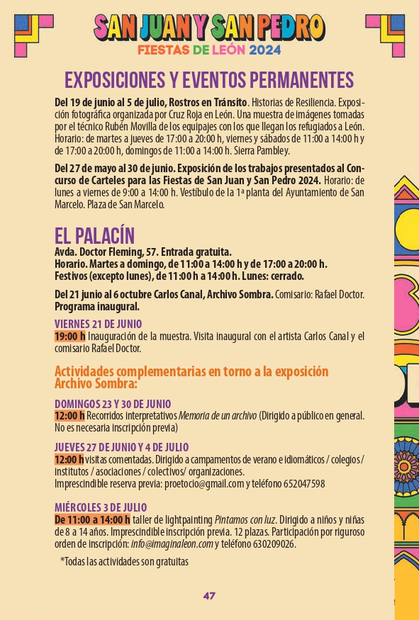 Programa de las Fiestas de León ‘San Juan y San Pedro 2024’ 46