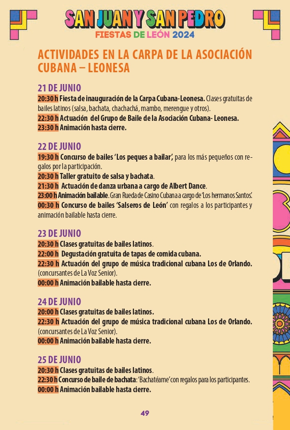 Programa de las Fiestas de León ‘San Juan y San Pedro 2024’ 48