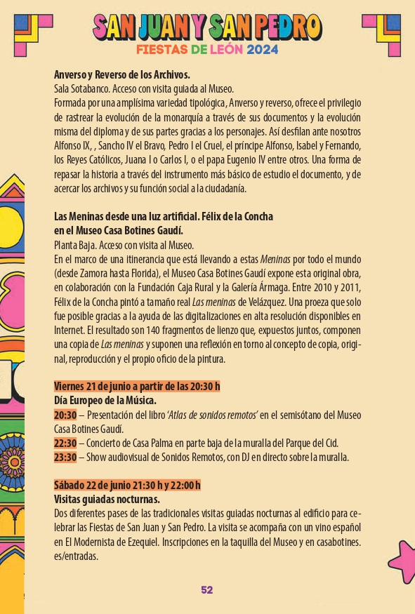 Programa de las Fiestas de León ‘San Juan y San Pedro 2024’ 51