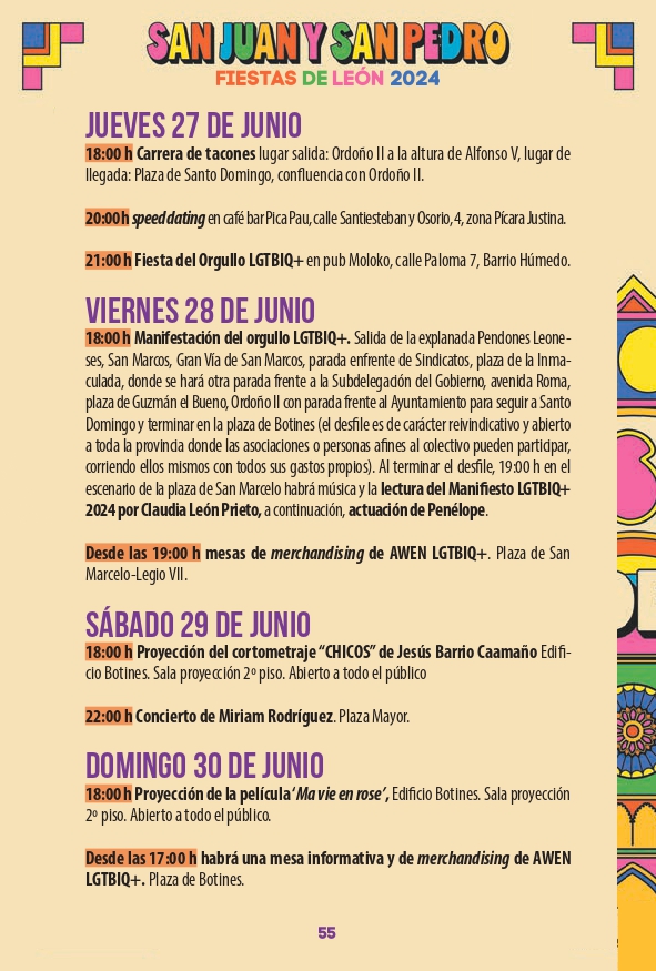 Programa de las Fiestas de León ‘San Juan y San Pedro 2024’ 54