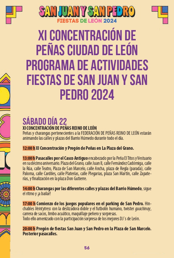 Programa de las Fiestas de León ‘San Juan y San Pedro 2024’ 55