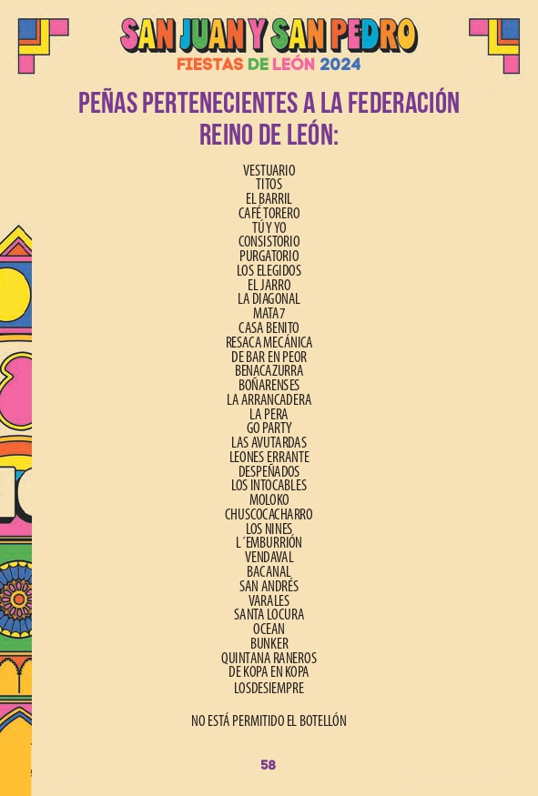 Programa de las Fiestas de León ‘San Juan y San Pedro 2024’ 57