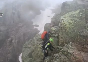 Tres montañeros rescatados en este gran pico