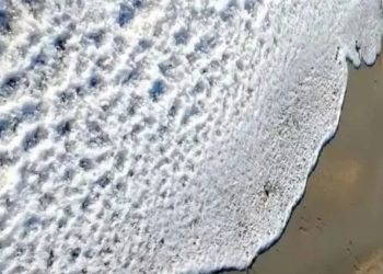 Congelado el mar de Tierra de Fuego