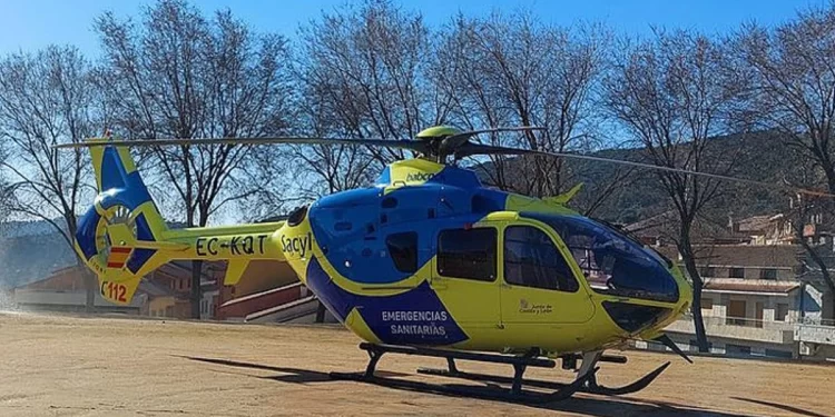 Se moviliza el helicóptero medicalizado ante un choque entre dos turismos 1