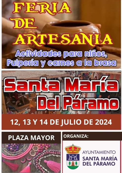 Programa completo de la Feria de Artesanía de Santa María del Páramo 1