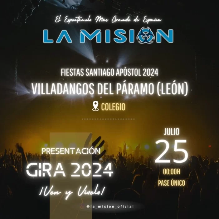 Programa de las fiestas de Santiago en Villadangos del Páramo 1