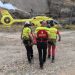 Un ciclista rescatado en la montaña