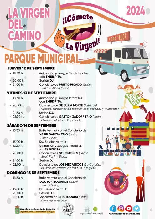 Programa completo de las fiestas de La Virgen del Camino 3