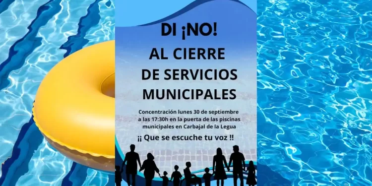 Los vecinos de Carbajal gritan "¡no!" al cierre de la piscina municipal 1