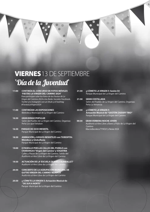 Programa completo de las fiestas de La Virgen del Camino 4