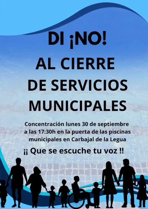 Los vecinos de Carbajal gritan "¡no!" al cierre de la piscina municipal 2