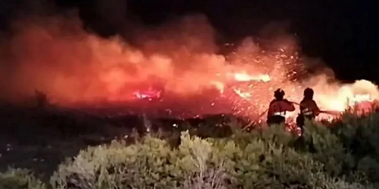 Incendio en Brañuelas