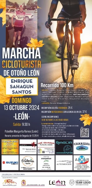 La I Marcha Cicloturista de Otoño recorrerá localidades leonesas 2