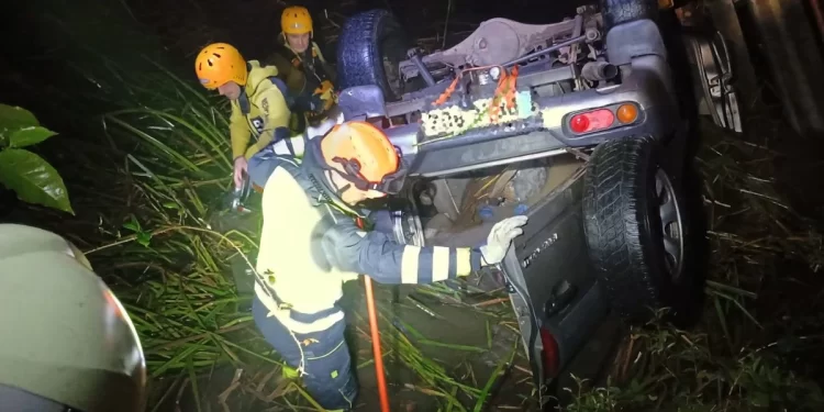 Accidente mortal al precipitarse desde un turismo al río 1