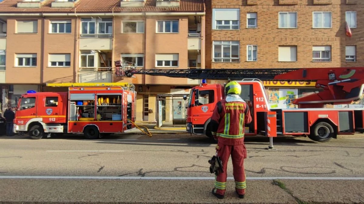 Se declara un incendio en una vivienda 1