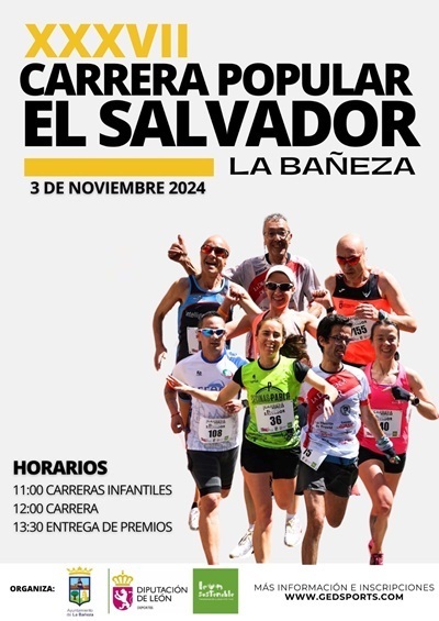 La Bañeza celebra la carrera popular El Salvador aplazada en mayo 2