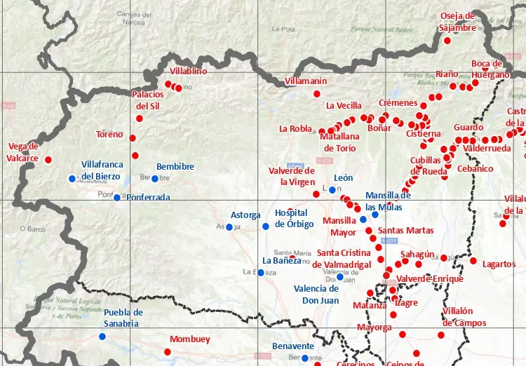 El mapa de transportes deja sin autobús a varios pueblos de León 1