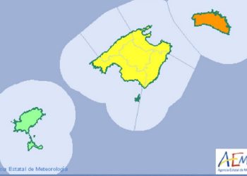 La alerta activada en Baleares