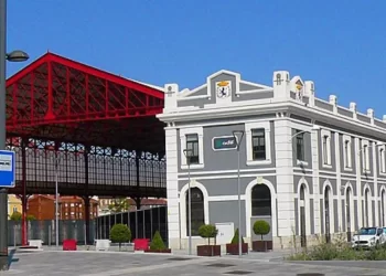 Obras en la estación de León