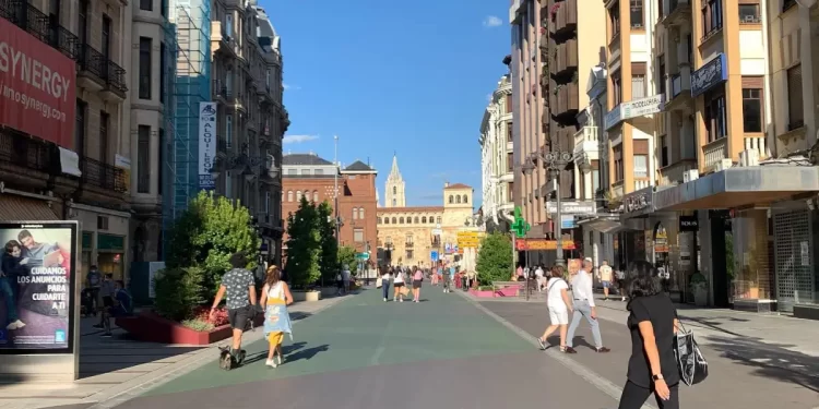 Luces de navidad en Ordoño