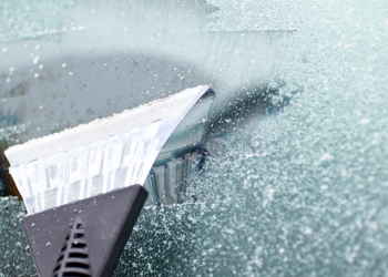 El hielo en los cristales, algo típico de estas fechas