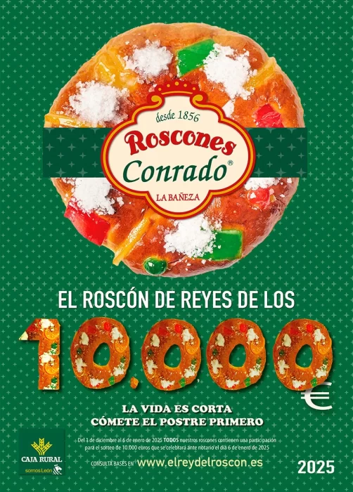 Vuelve el roscón leonés con 10.000 euros en su interior 1