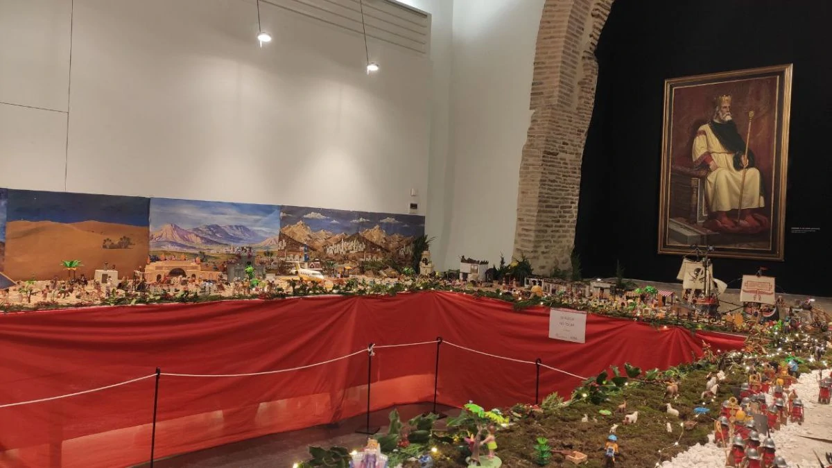 1.800 piezas componen el Belén de Playmobil en el Palacio del Conde Luna 2