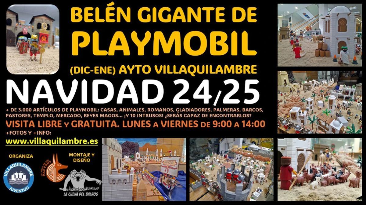 Visita el Belén gigante de Playmobil en León 1