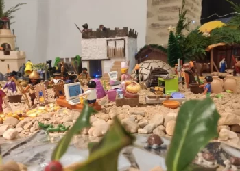 Belén de Playmobil en el Palacio del Conde Luna