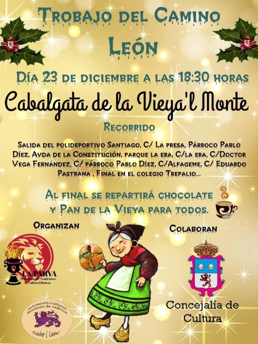 La Vieya'l Monte reparte chocolate en León 1