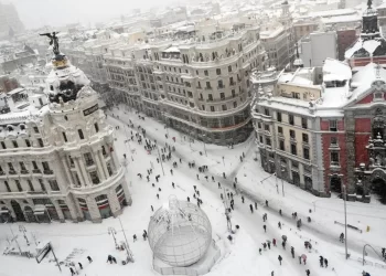 Nieve en Madrid