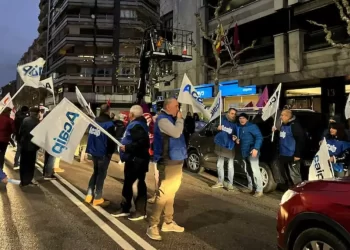 Manifestación de funcionarios