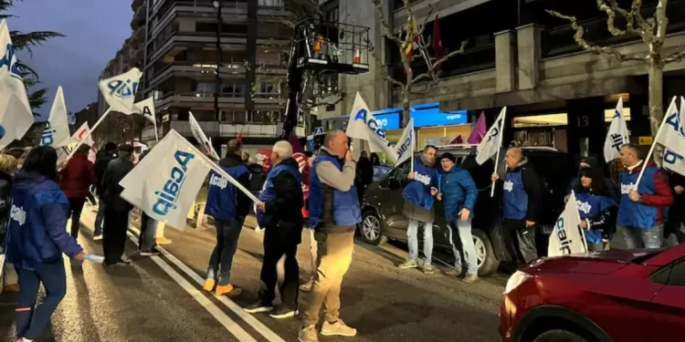 Manifestación de funcionarios