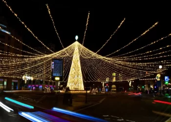 Luces de Navidad en León