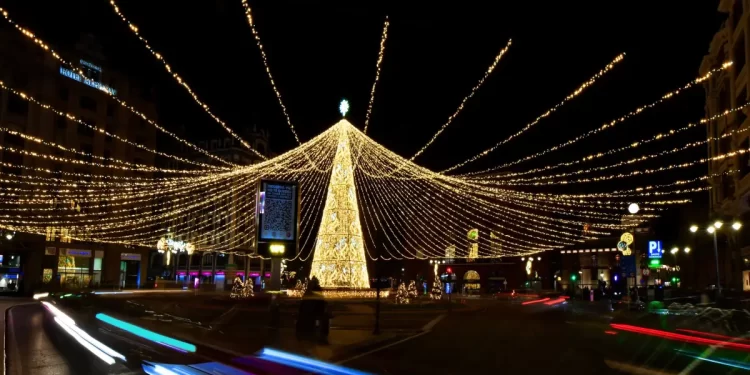 Luces de Navidad en León