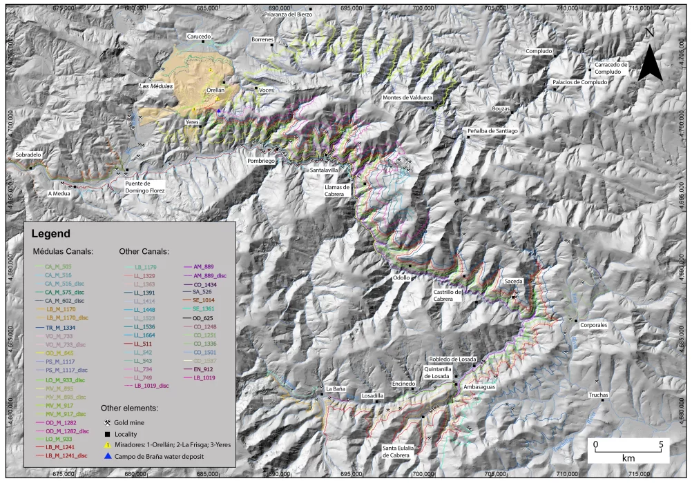 Reconstruyen los 1.100 kilómetros de canales de Las Médulas 1