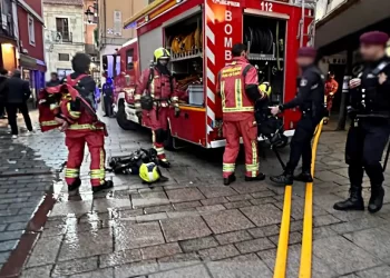 Incendio en un restaurante de León