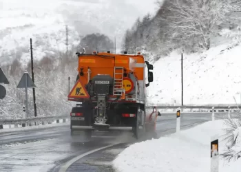 Nieve en carreteras de León