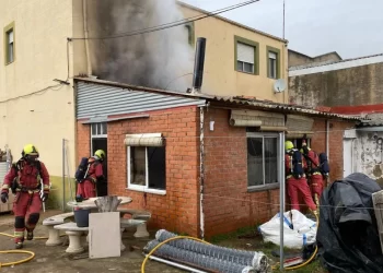 Incendio en Castillo de la Ribera