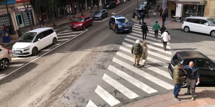 Se modifican los pasos de peatones en Gran Vía 1