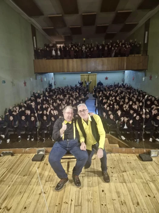 Un colegio de León recibe la visita del ganador de un Goya en 2019 y de un famoso humorista 2