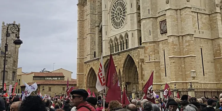 Huelga general en León