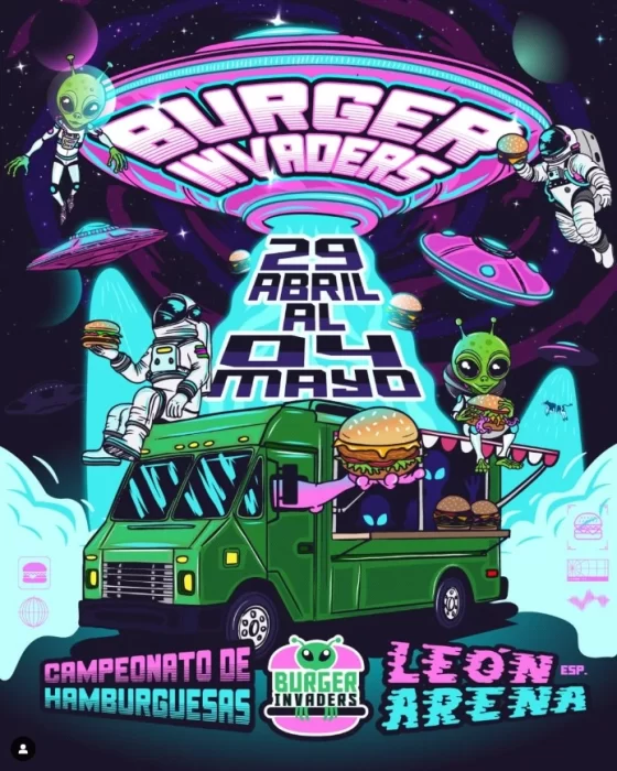 Los extraterrestres invadirán León en el Burger Invaders 2