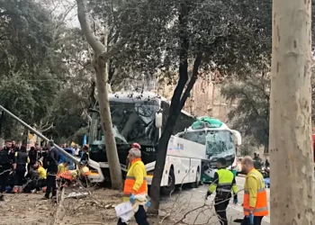 Accidente autobuses Diagonal