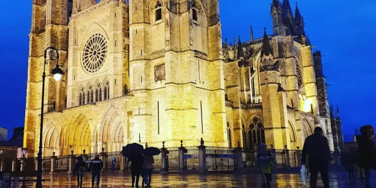 Fuerte lluvia en León